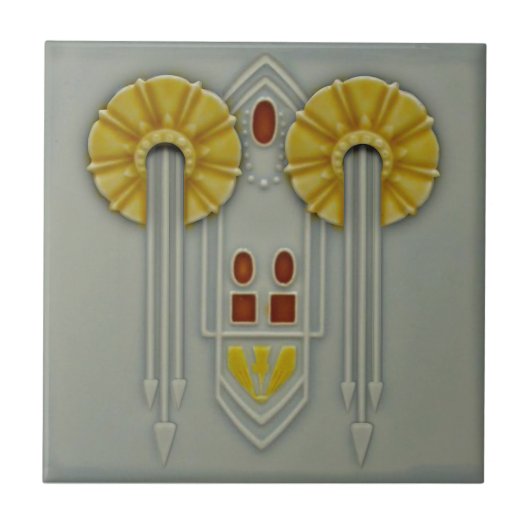 Antideutscher Jugendstil - Grau-Repro-Imitate - Hi Fliese (Vorderseite)