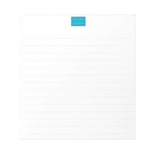 Antidiskriminierung Notepad 5.5"x6" Notizblock (Vorderseite)