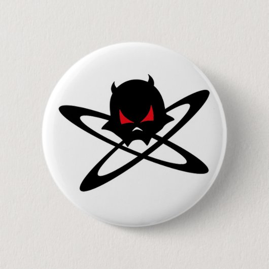 Antidivision Schädel-Logo-Knopf Button (Vorderseite)