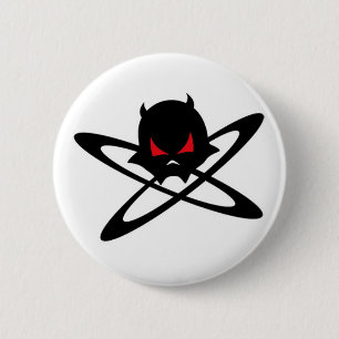 Antidivision Schädel-Logo-Knopf Button