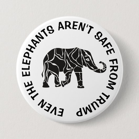 Antidonald trump, behalten den Elefant-Safe-Knopf Button (Vorderseite)