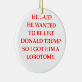 Antidonald trump keramikornament (Rechts)