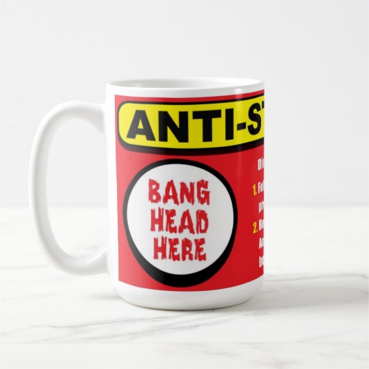 Antidruck-Ausrüstungs-Knall-Kopf-hier Tasse (Links)