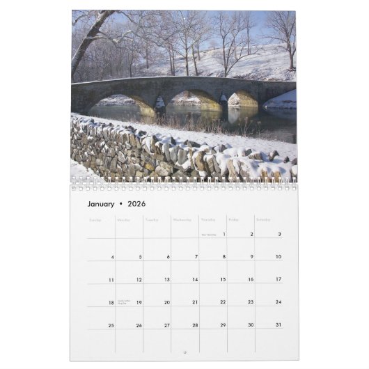 Antietam Kalender (Jan 2026)