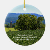 Antietam Observation Tower Runde Ornament (Hinten)