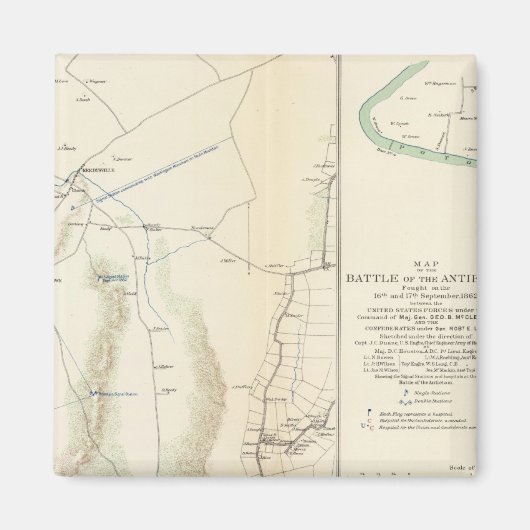Antietam, Suffolk, Gettysburg Magnet (Vorne)