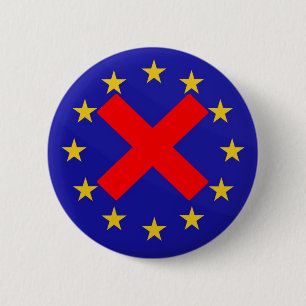Antieuropäische Gewerkschaft Button