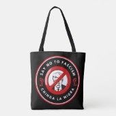 Antifaschismus-Denim-Jacke Tasche (Rückseite)
