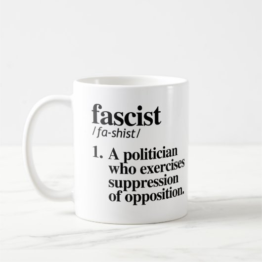 Antifaschismus Kaffeetasse (Links)