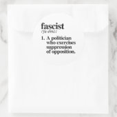 Antifaschismus Runder Aufkleber (Tasche)