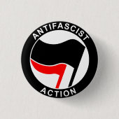 Antifaschist Button (Vorderseite)