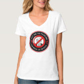 Antifaschisten-Denim-Jacke T-Shirt (Vorderseite)