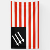 Antifaschistische amerikanische Flagge Banner (Vertikal)