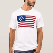 Antifaschistische amerikanische Flagge T-Shirt (Vorderseite)