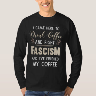 Antifaschistischer Kaffee und Bekämpfung des Fasch T-Shirt