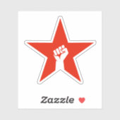 Antifaschistischer Star Aufkleber (Blatt)