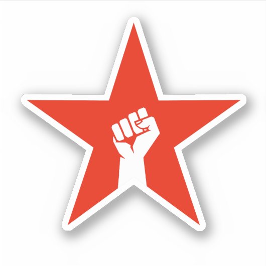 Antifaschistischer Star Aufkleber (Vorderseite)