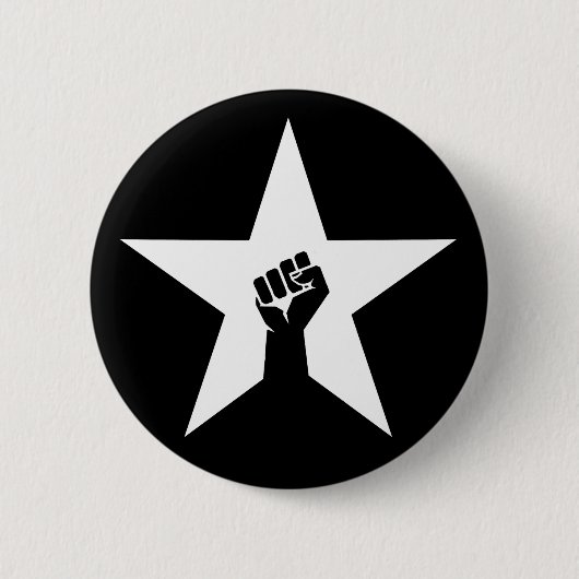 Antifaschistischer Star Button (Vorderseite)