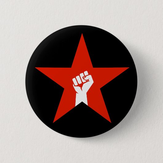 Antifaschistischer Star Button (Vorderseite)