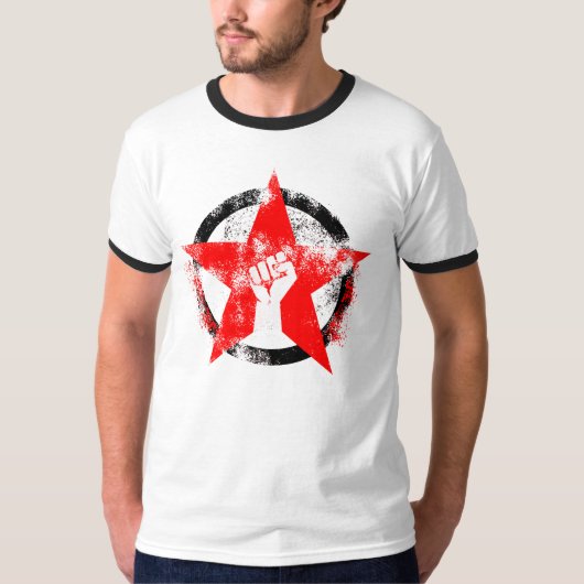 Antifaschistischer Star T-Shirt (Vorderseite)