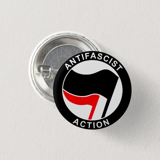 Antifascist Button (Vorne & Hinten)