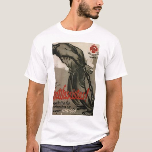 Antifascist! Helfen Sie dem oppressed_Propaganda T-Shirt (Vorderseite)