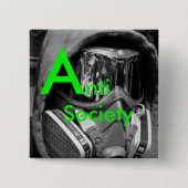 Antigesellschafts-Knopf Button (Vorderseite)