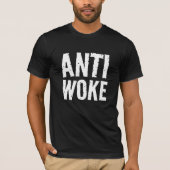 ANTIGEWECKT T - SHIRT IN SCHWARZ (Vorderseite)