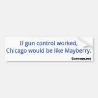 Antigewehr-Kontrollen-Autoaufkleber - Chicago -