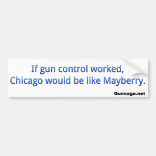 Antigewehr-Kontrollen-Autoaufkleber - Chicago - Autoaufkleber
