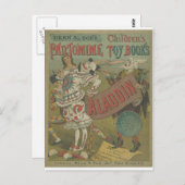 ANTIGO CARTAZ DE CIRCO POSTKARTE (Vorne/Hinten)