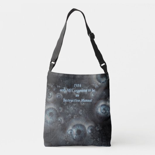 Antigroßer Bruder Orwellian Thema Tragetaschen Mit Langen Trägern (Rückseite)