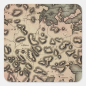 Antigua 2 quadratischer aufkleber (Vorderseite)