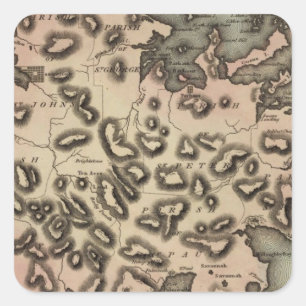 Antigua 2 quadratischer aufkleber