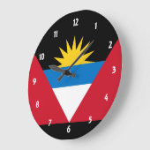 antigua and barbuda große wanduhr (Winkel)
