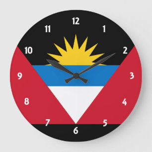 antigua and barbuda große wanduhr