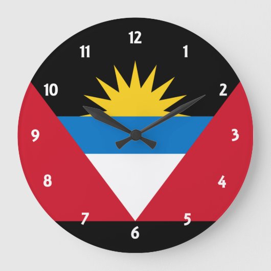 antigua and barbuda große wanduhr (Vorderseite)