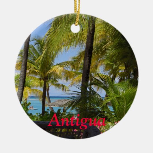 Antigua-Ansicht-Verzierung Keramik Ornament (Vorne)