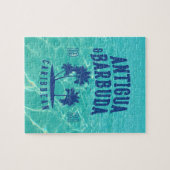 Antigua & Barbuda Caribbean Palm Tree Puzzle (Horizontal)