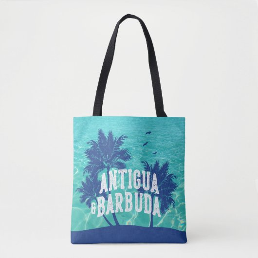 Antigua & Barbuda Caribbean Palm Tree Tasche (Vorderseite)