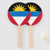 Antigua & Barbuda Fans-Set Fächer (Vorne und Hinten)