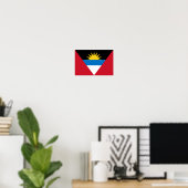 Antigua & Barbuda Flag Poster (Heimbüro)