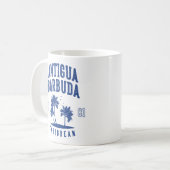 Antigua & Barbuda Karibische Palme Kaffeetasse (Vorderseite Links)
