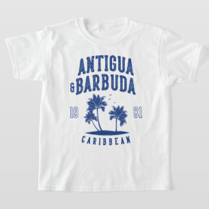 Antigua & Barbuda Karibische Palme Kinder T-Shirt
