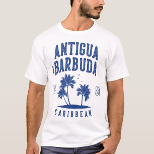 Antigua & Barbuda Karibische Palme T-Shirt