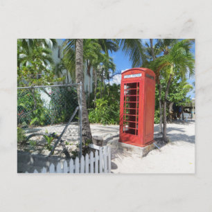 Antigua & Barbuda - Rote Telefonbox Postkarte