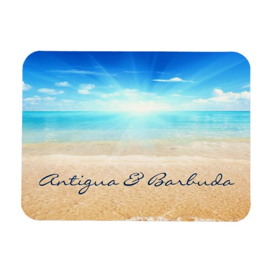 Antigua & Barbuda Sonnenaufgang Magnet (Horizontal)