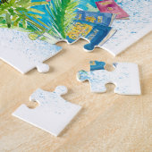 Antigua & Barbuda West Indies Travel Map Puzzle (Seite)
