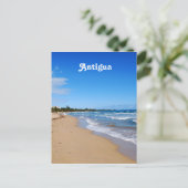 Antigua Beach Postkarte (Stehend Vorderseite)