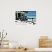 Antigua Bike mit Ansicht Poster (Küche)